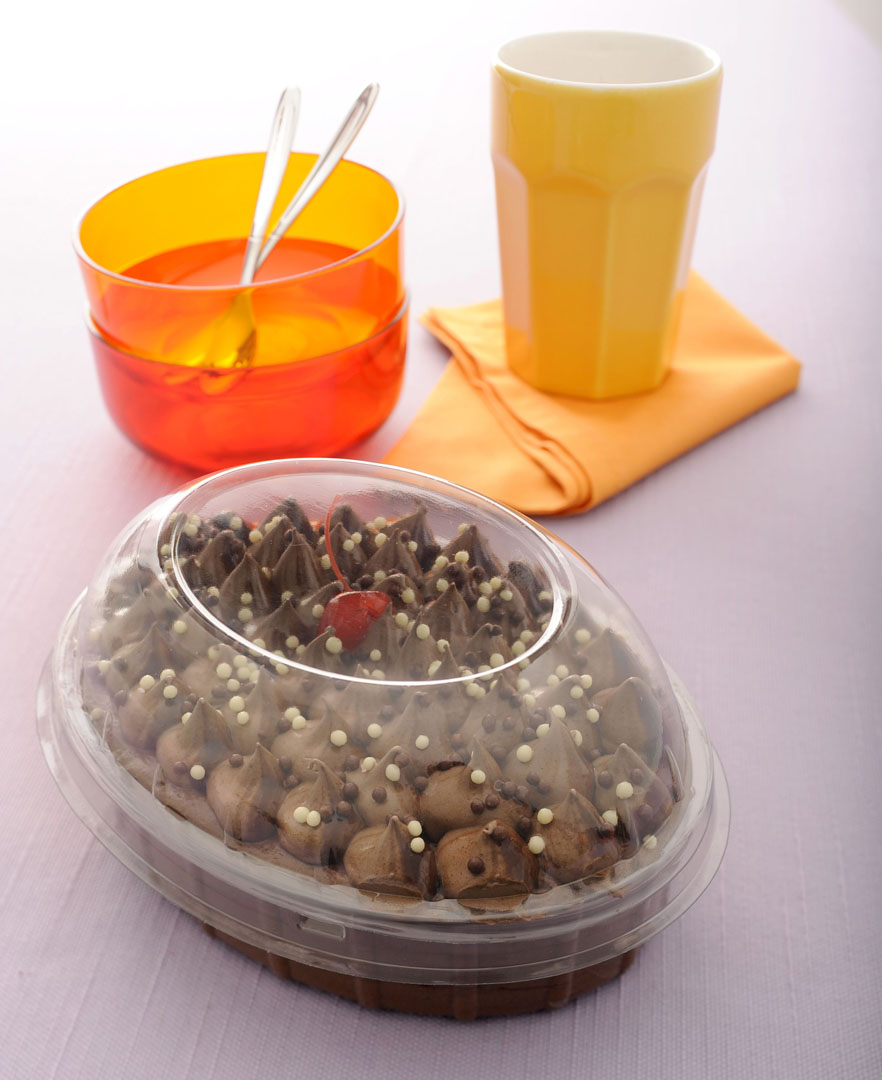 Confezione ovale Uovo regalo/scatola trasparente 19 x 15 cm - immagine 2