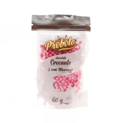 Palline Cioccolato croccante alla fragola 5mm – 60g  morango rosa pink
