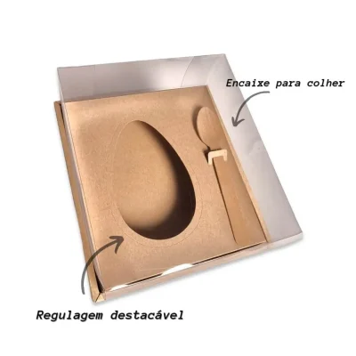 Cucchiaio Uova Box 250/350g Kraft (caixa Ovo de colher)