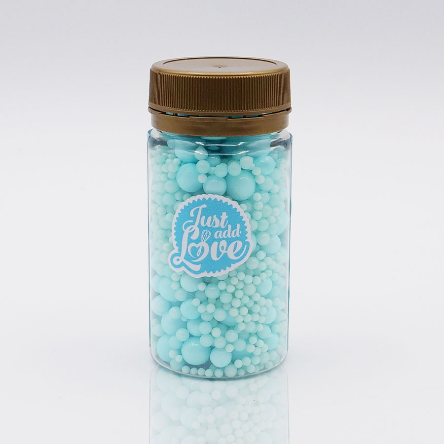 Sprinkles Mix Perle Azzurro 80g - Just add Love (mix perolas azul claro) - immagine 2
