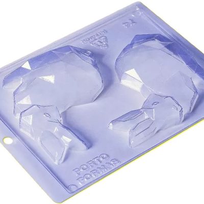 PF74 - Porto Formas Stampo per cioccolato 3 parti Coniglio Diamond