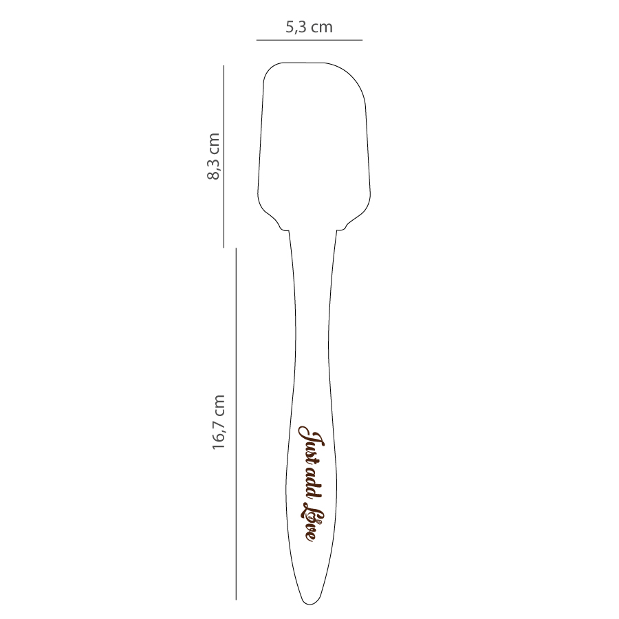 Spatola di gomma XOXO rosa - immagine 3