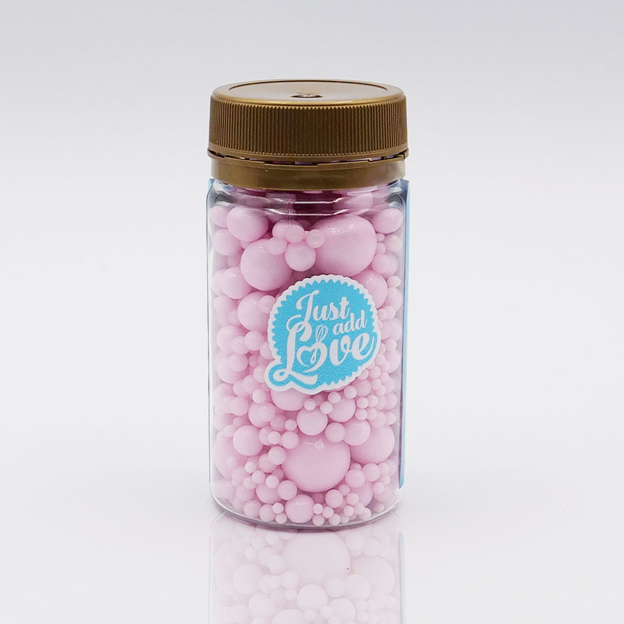 Sprinkles Mix Perle Rosa 80g - Just add Love (mix perolas rosa claro) - immagine 2