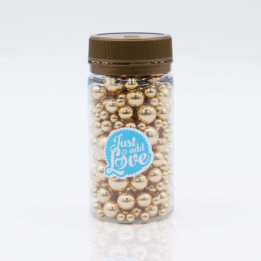 Sprinkles Mix Perle Oro 80g - Just add Love (mix perolas) - immagine 3